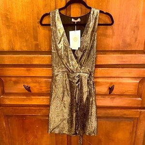 Ramy Brook NWT metallic cocktail dress